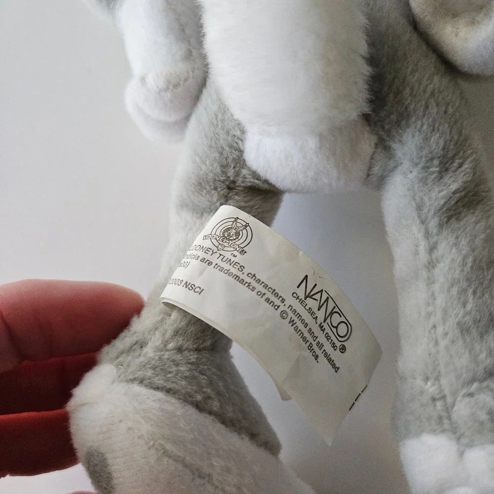Nanco Looney Tunes BUGS BUNNY 10in Plush Stuffed Beanie Animal‎ 2003